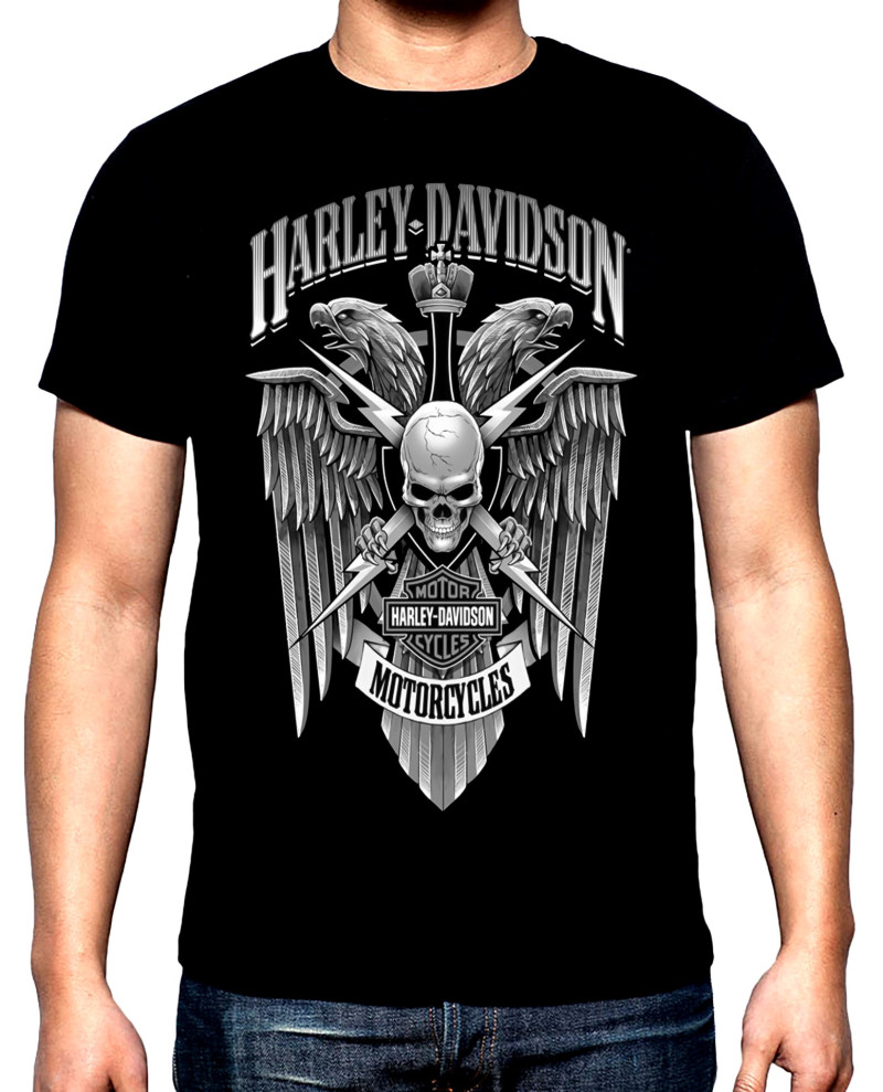 Тениски Harley Davidson, 3, Харлей Дейвидсън, рокерска мъжка тениска, 100% памук, S до 5XL
